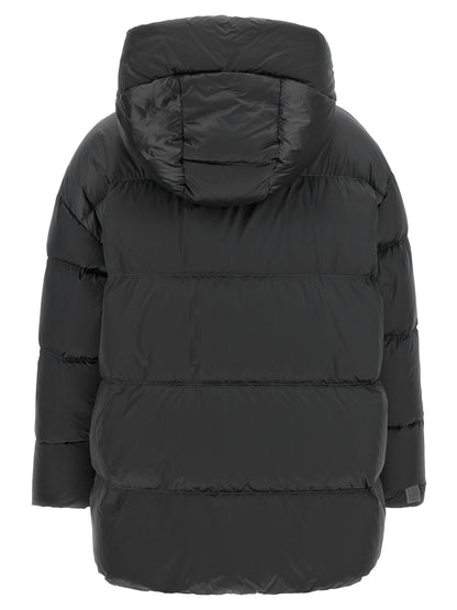 Max Mara Gray Polyamide Full-Length Jacket