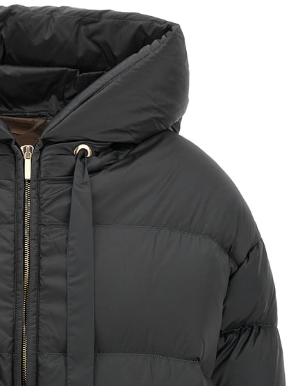 Max Mara Gray Polyamide Full-Length Jacket
