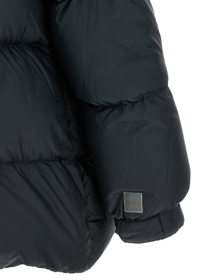 Max Mara Blue Polyester Full-Length Jacket