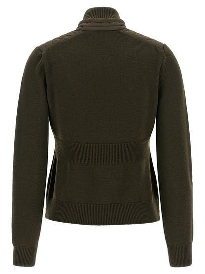 Moncler Grenoble Bicolor Polyamide Cardigan
