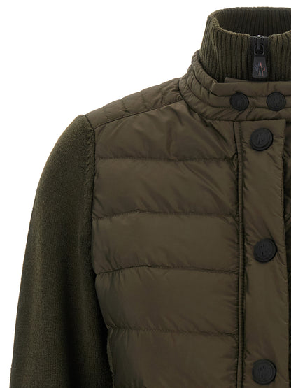 Moncler Grenoble Bicolor Polyamide Cardigan