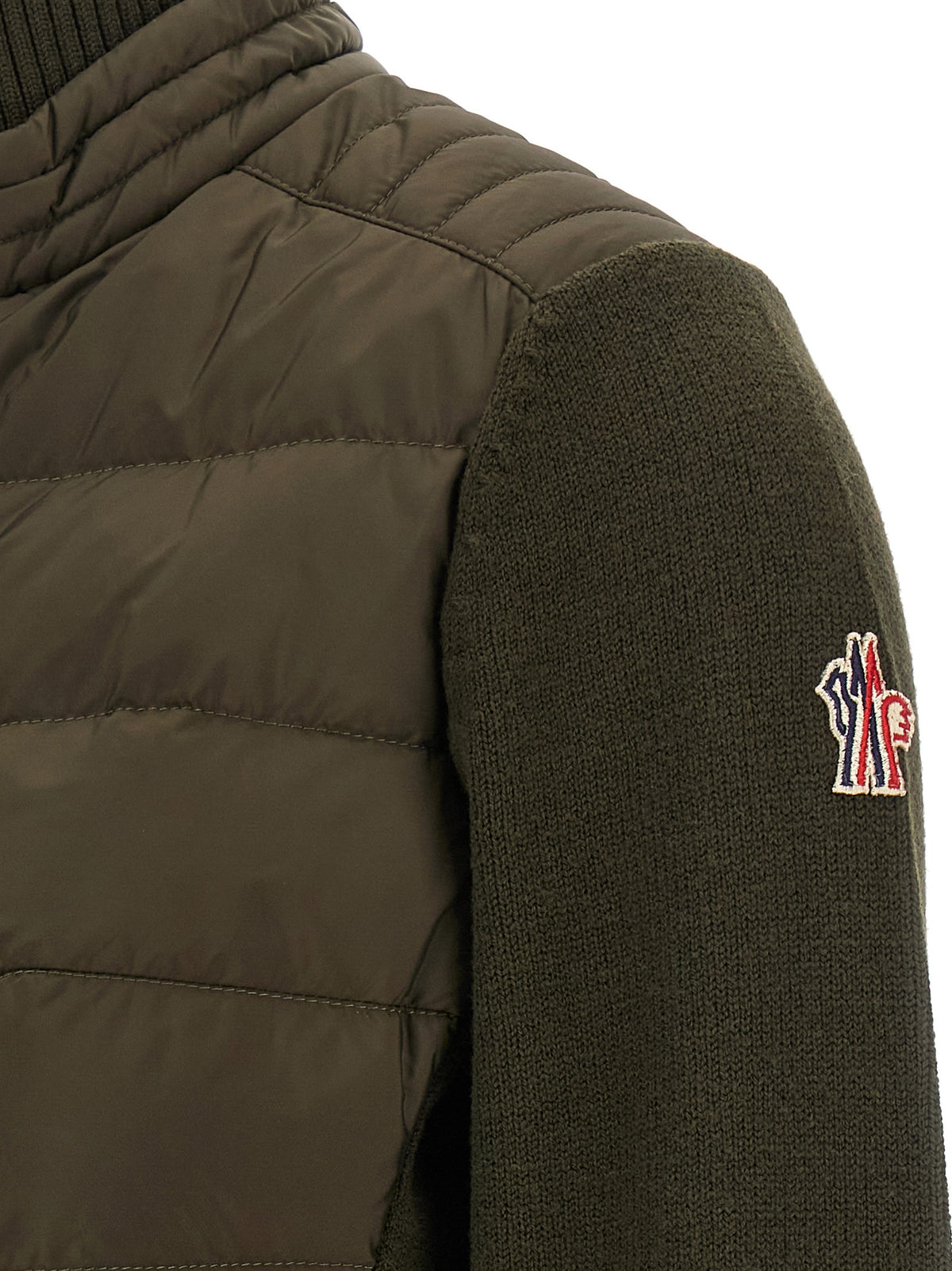 Moncler Grenoble Bicolor Polyamide Cardigan