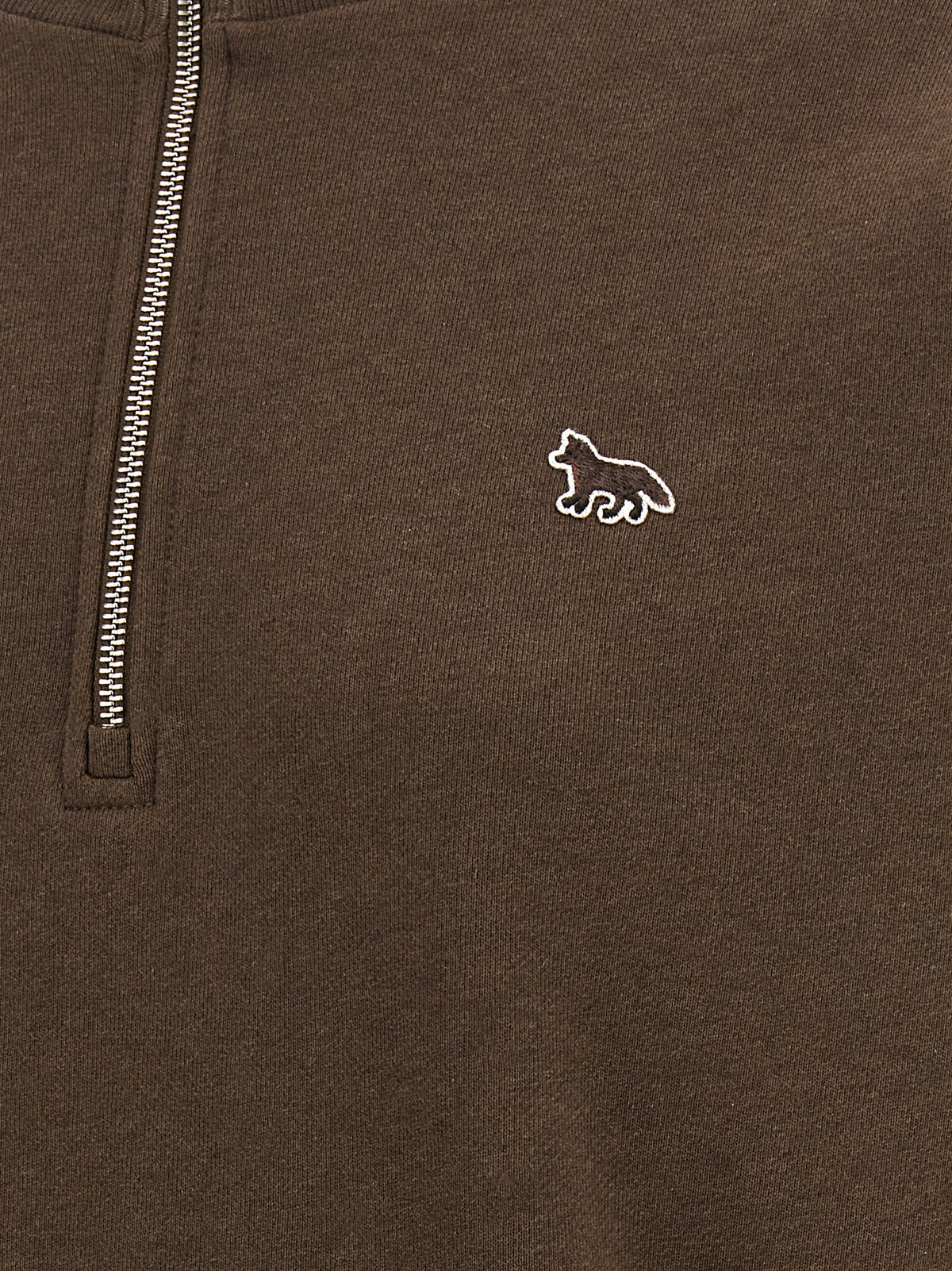 Maison Kitsuné Brown Organic Cotton Sweatshirt