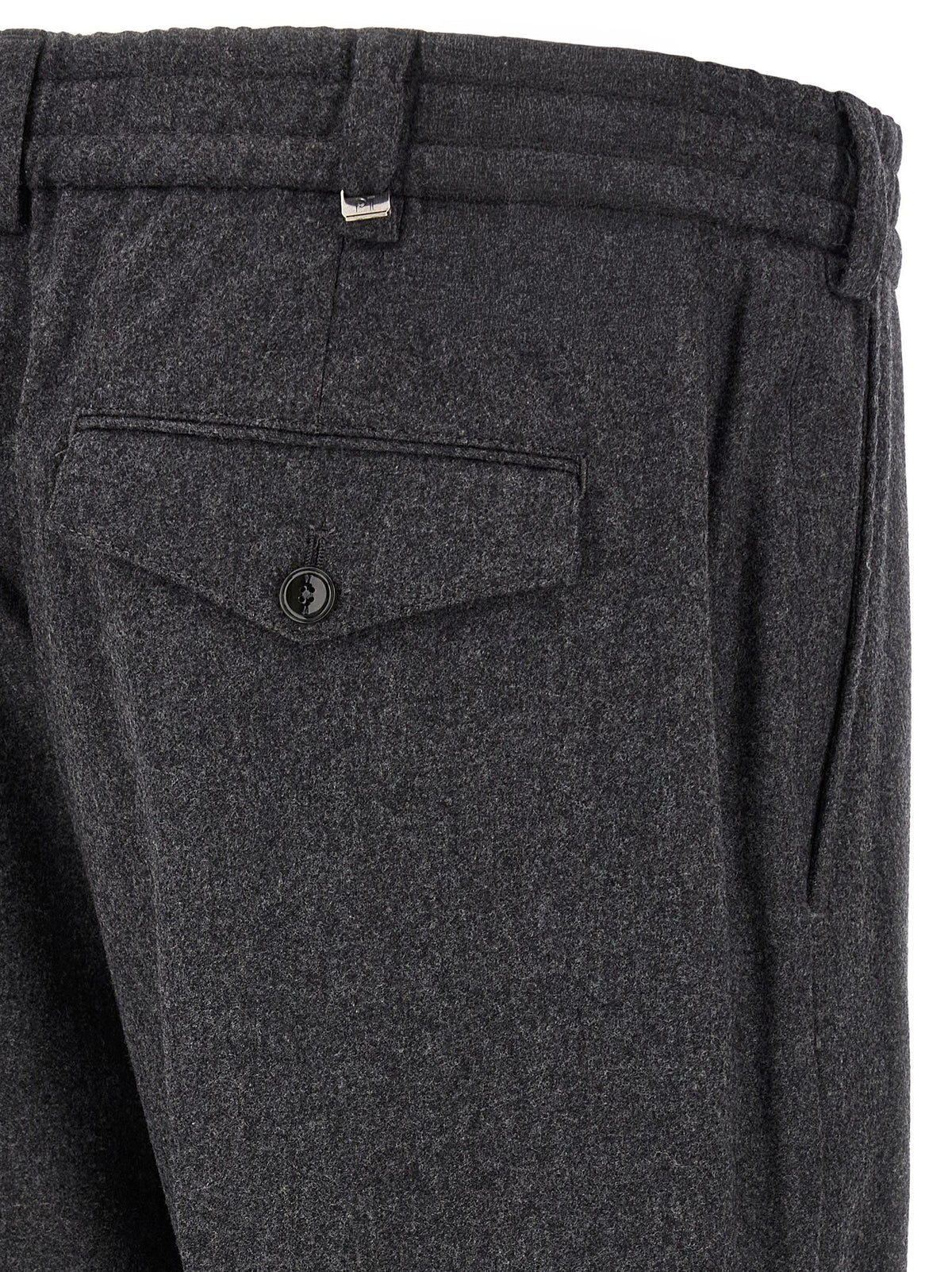 PT Torino Gray Virgin Wool Dress Pants
