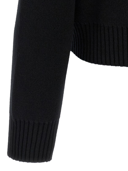 Dolce & Gabbana Black Virgin Wool Cardigan