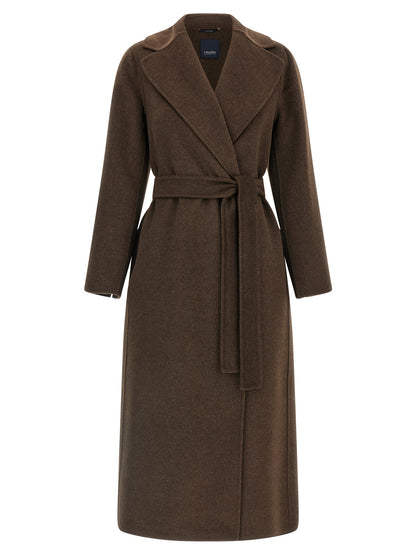 'S Max Mara Brown Virgin Wool Coat