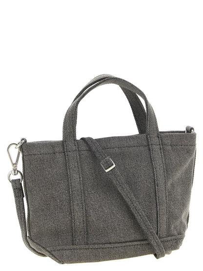 Maison Kitsuné Gray Cotton Tote Bag