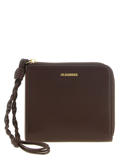 Jil Sander Brown Calfskin Cardholder