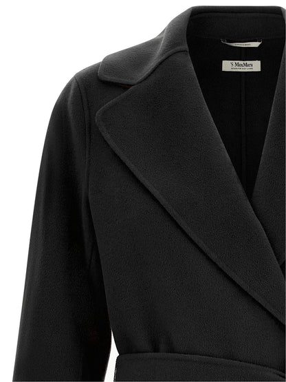 'S Max Mara Black Wool Coat