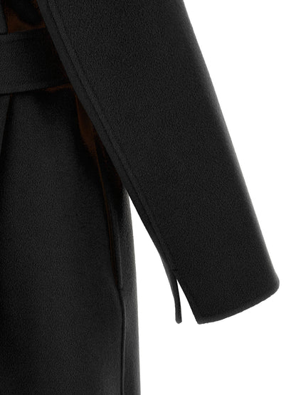 'S Max Mara Black Wool Coat