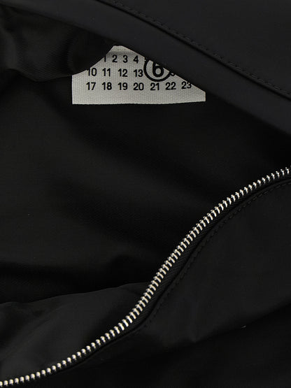 MM6 Maison Margiela Black Polyamide Backpack
