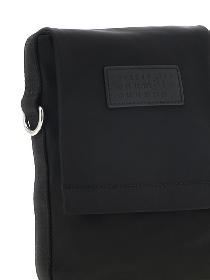 MM6 Maison Margiela Black Polyamide Crossbody Bag