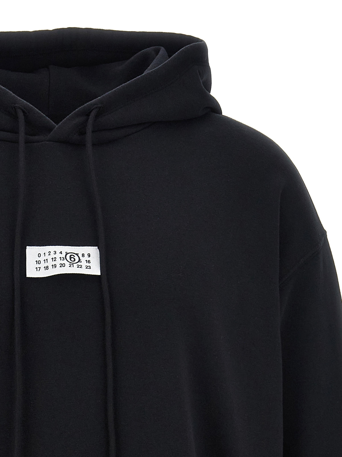 MM6 Maison Margiela Black Cotton Sweatshirt