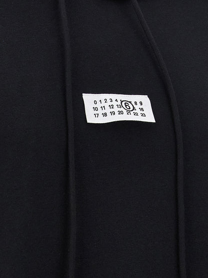 MM6 Maison Margiela Black Cotton Sweatshirt