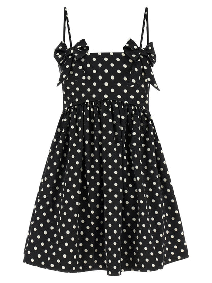 Ganni Black Polyester Short Dress