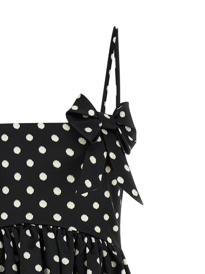 Ganni Black Polyester Short Dress
