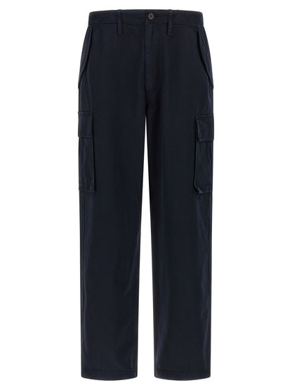Burberry Blue Cotton Cargo Pants