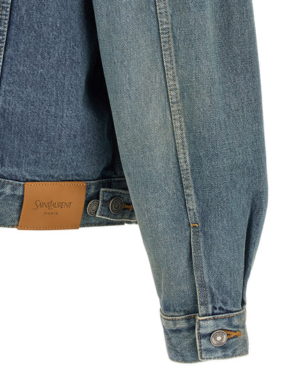 Saint Laurent Blue Cotton Denim Jacket