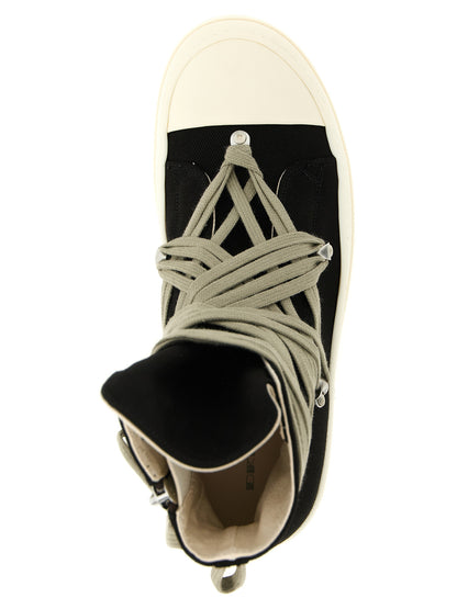 DRKSHDW Black Cotton Athletic Sneakers