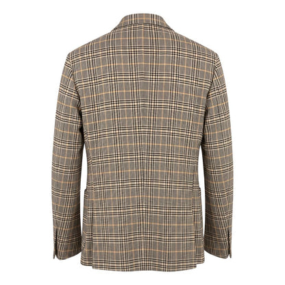 Roberto Pepe Luxury Yellow Wool Men Jacket