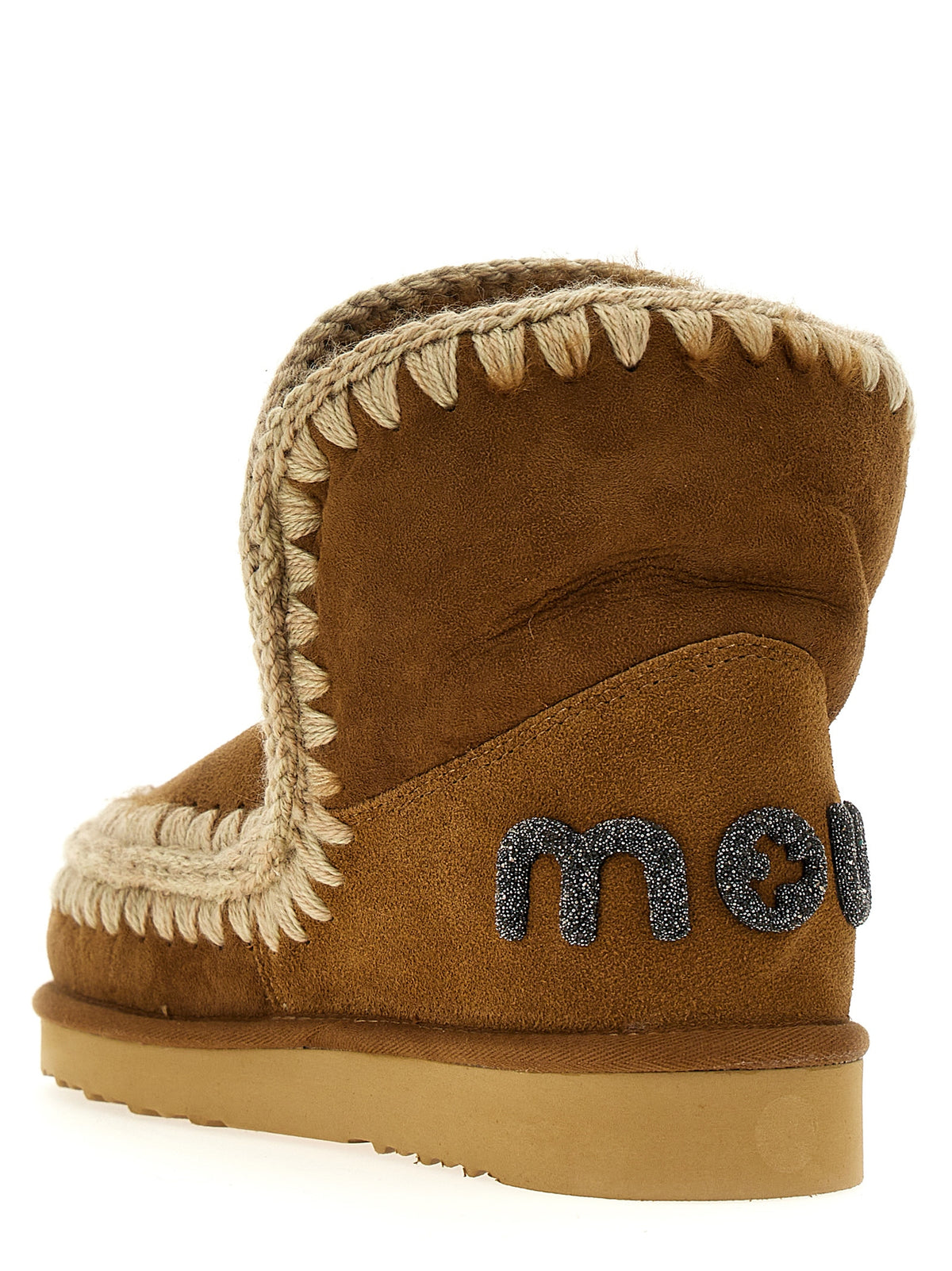 Mou Brown Lambskin Ankle Boots