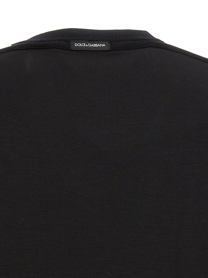 Dolce & Gabbana Black Viscose T-Shirt