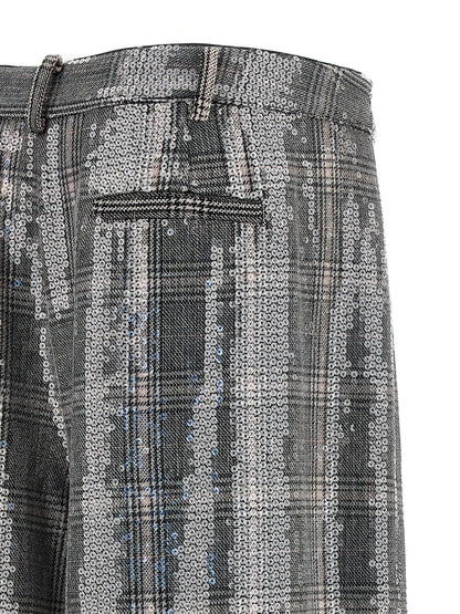 Retrofette Gray Polyester Casual Pants