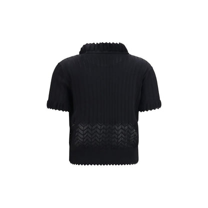 Alexander McQueen Black Viscose T-Shirt