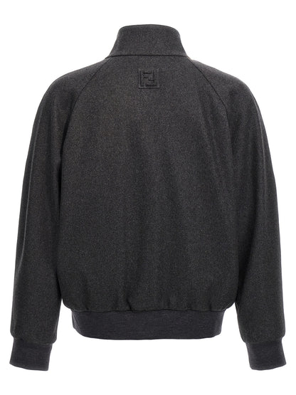 Fendi Gray Cashmere Jacket