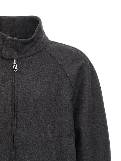 Fendi Gray Cashmere Jacket