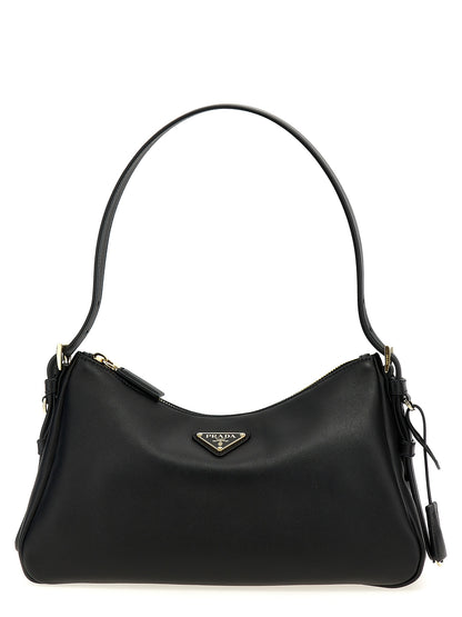 Prada Black Calfskin Shoulder Bag