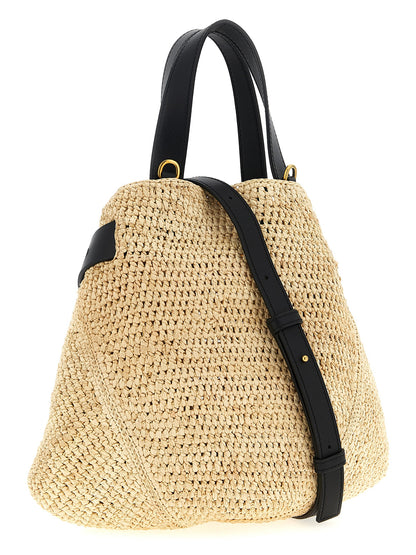 Loewe Beige Raffia Tote Bag