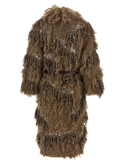 Brunello Cucinelli Brown Wool Coat