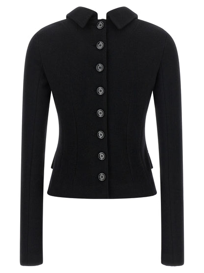 Dolce & Gabbana Black Virgin Wool Blazer