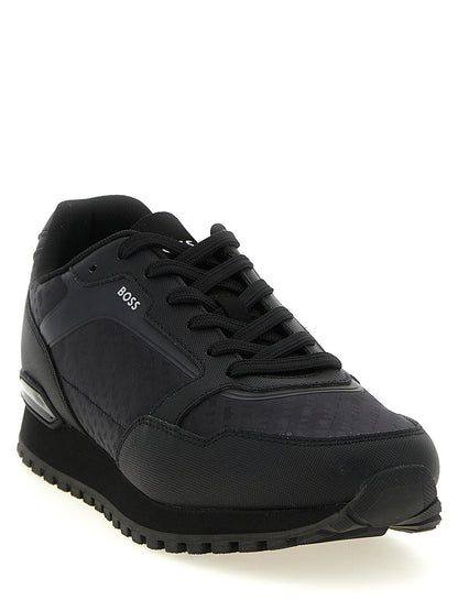 Hugo Boss Black Polyester Athletic Sneakers
