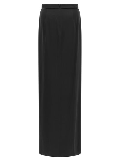Max Mara Black Silk Mini Skirt