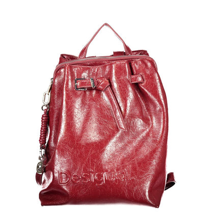 Desigual Red Poliuretano Women's Backpack