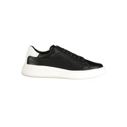 Calvin Klein Black Leather Men's Sneaker
