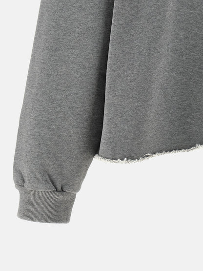 MM6 Maison Margiela Gray Cotton Sweatshirt
