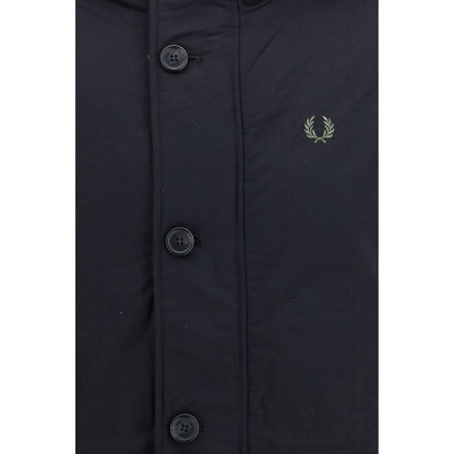 Fred Perry Black Recycled Polyamide Parka