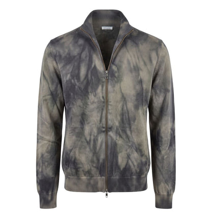 Malo Grey Cotton Men Sweater