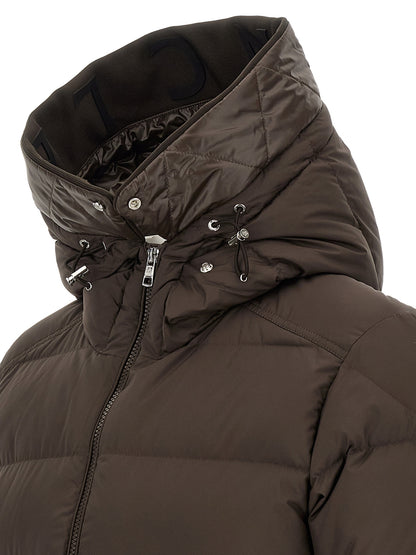 Moncler Brown Polyester Full-Length Jacket