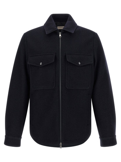 Moncler Blue Virgin Wool Blouse