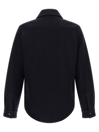 Moncler Blue Virgin Wool Blouse