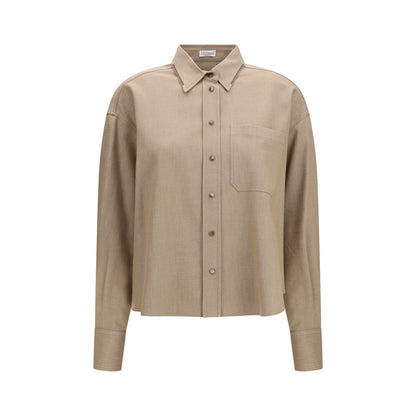 Brunello Cucinelli Beige Denim Shirt