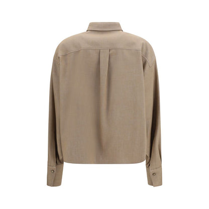 Brunello Cucinelli Beige Denim Shirt