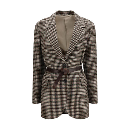 Brunello Cucinelli Beige Mohair Blazer