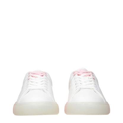 Versace White Leather Low Top Sneakers