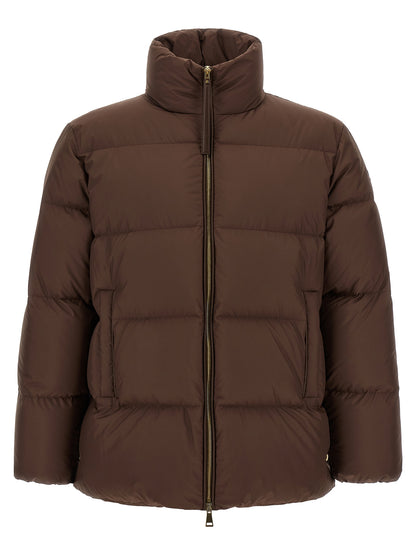 Moncler Brown Polyester Full-Length Jacket