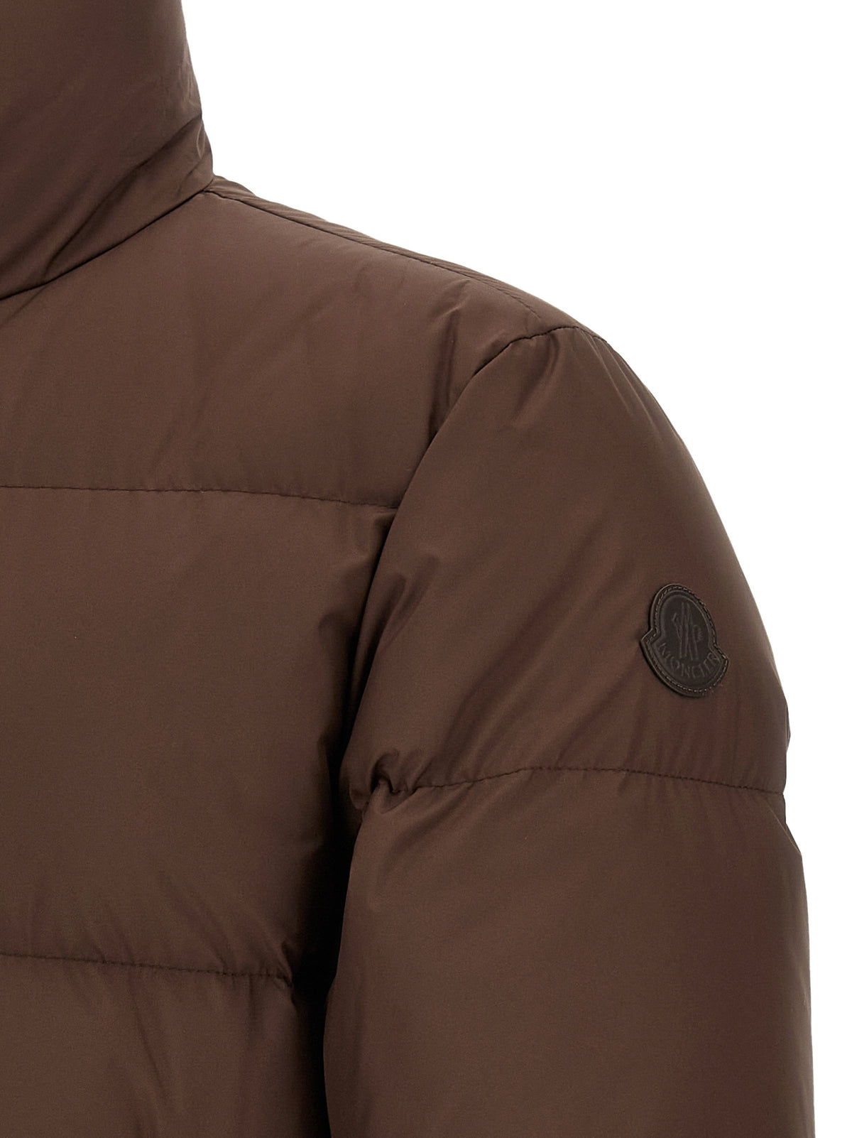 Moncler Brown Polyester Full-Length Jacket